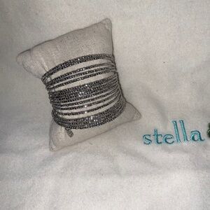 Stella & Dot Bardot Silver Coil Bracelet